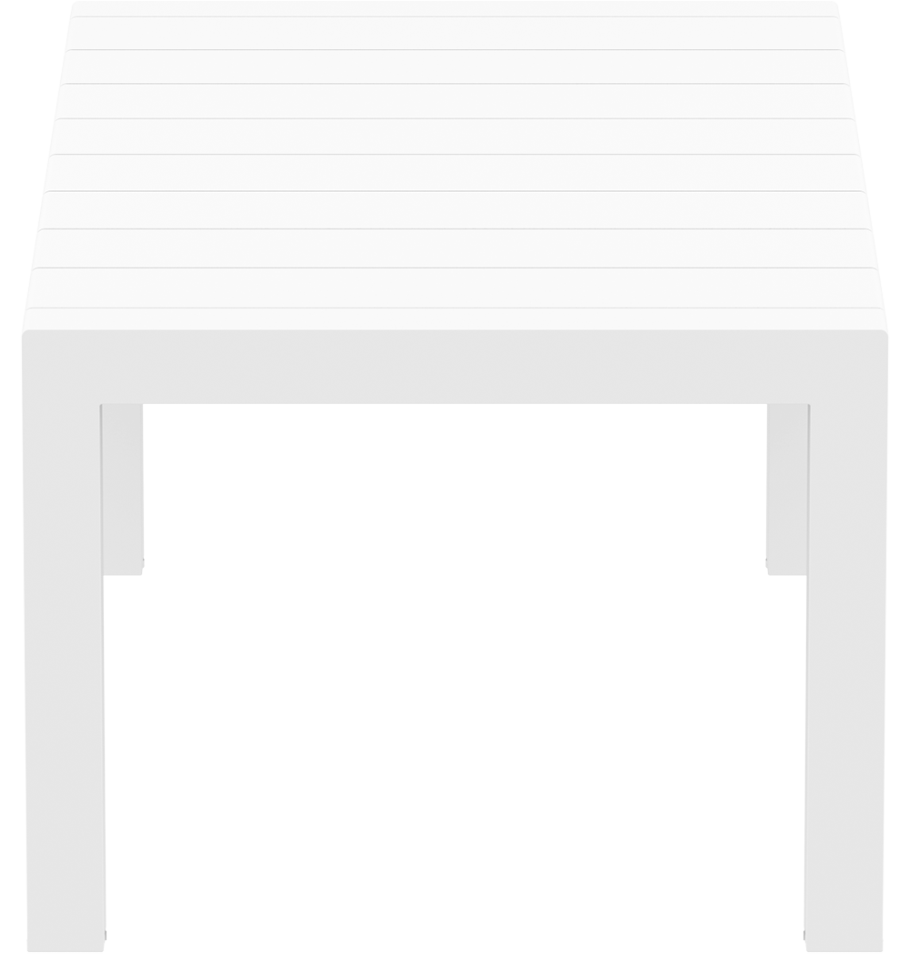 White rectangular table on a white background