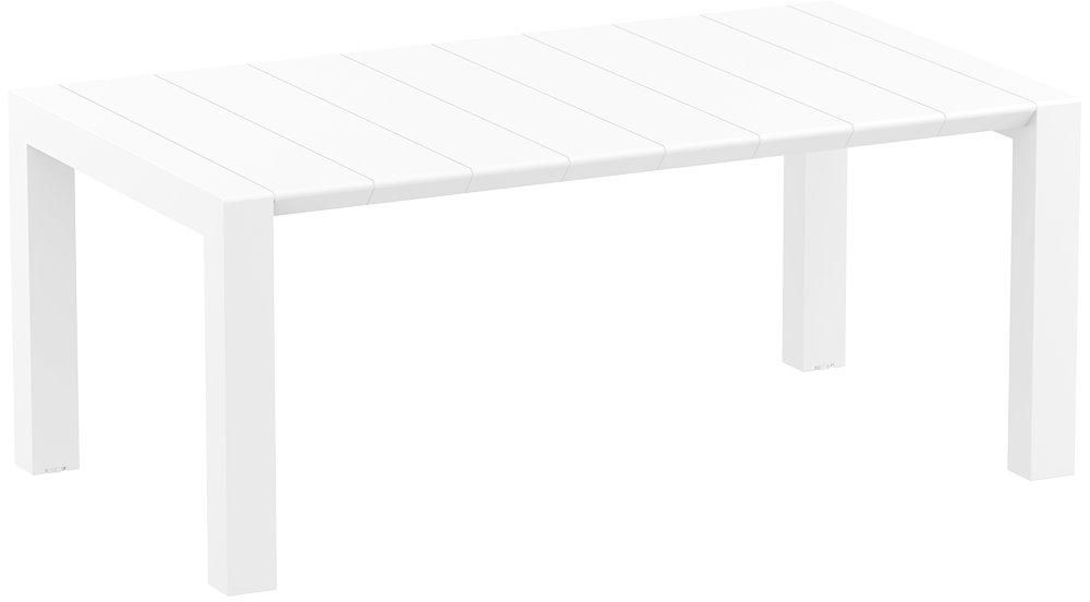 White metal table frame on a white background