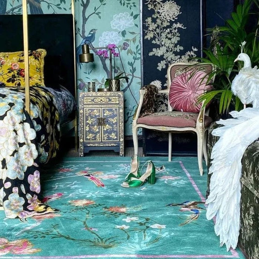 Wendy Morrison Rug - Birdsong Jade