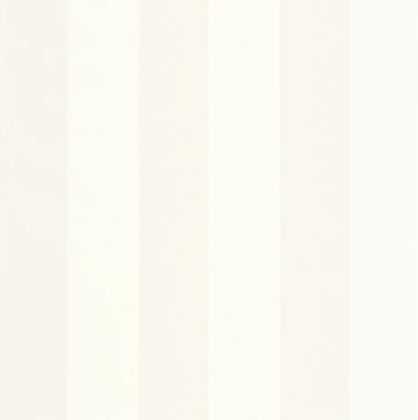 A close-up of a vertically striped fabric or wallpaper pattern in very light warm off-white and cream tones.