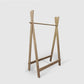 Oak Wooden Clothes Rack - without shelf