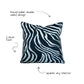 Zebra Rose Velvet Cushion - Victoria Jane