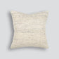 silk and cotton textured blend square cushion in  a plain beige