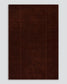 Deep red wine colour Bastion wool rug with a hand stitched vertical line