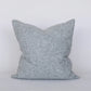 Gray textured pillow on a white background