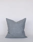 Gray pillow on a white background