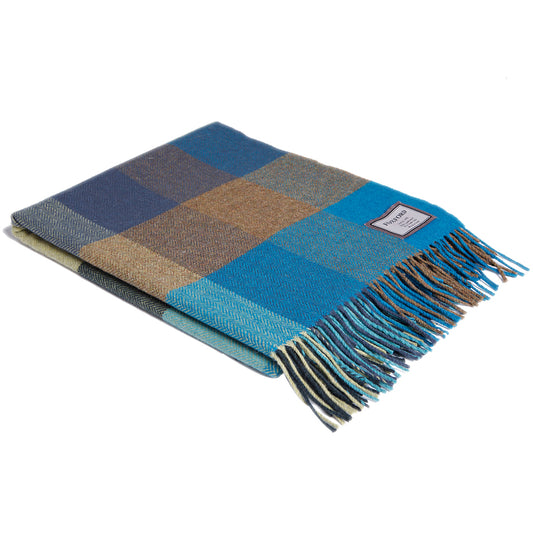 Check Mayo Lambswool Throw - Foxford Mills