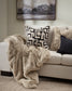Luxor Ecru/Black Cushion