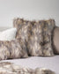 Luxury Imitation Fur Cushion - Mountain Hare