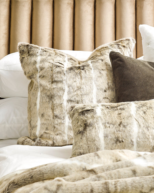 Luxury Imitation Fur Cushion - Mountain Rabbit