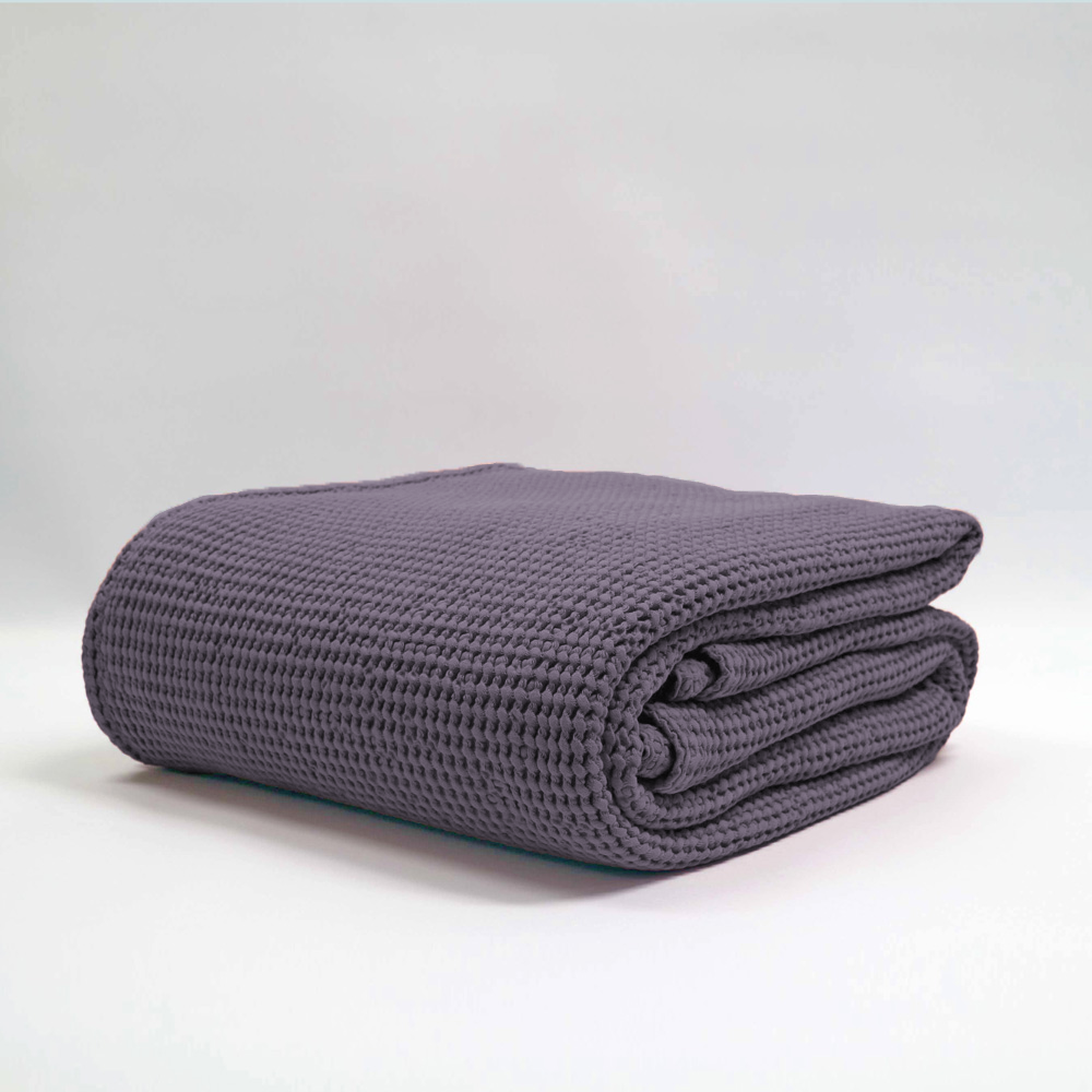 Bliss Stonewashed Cotton Waffle Blanket