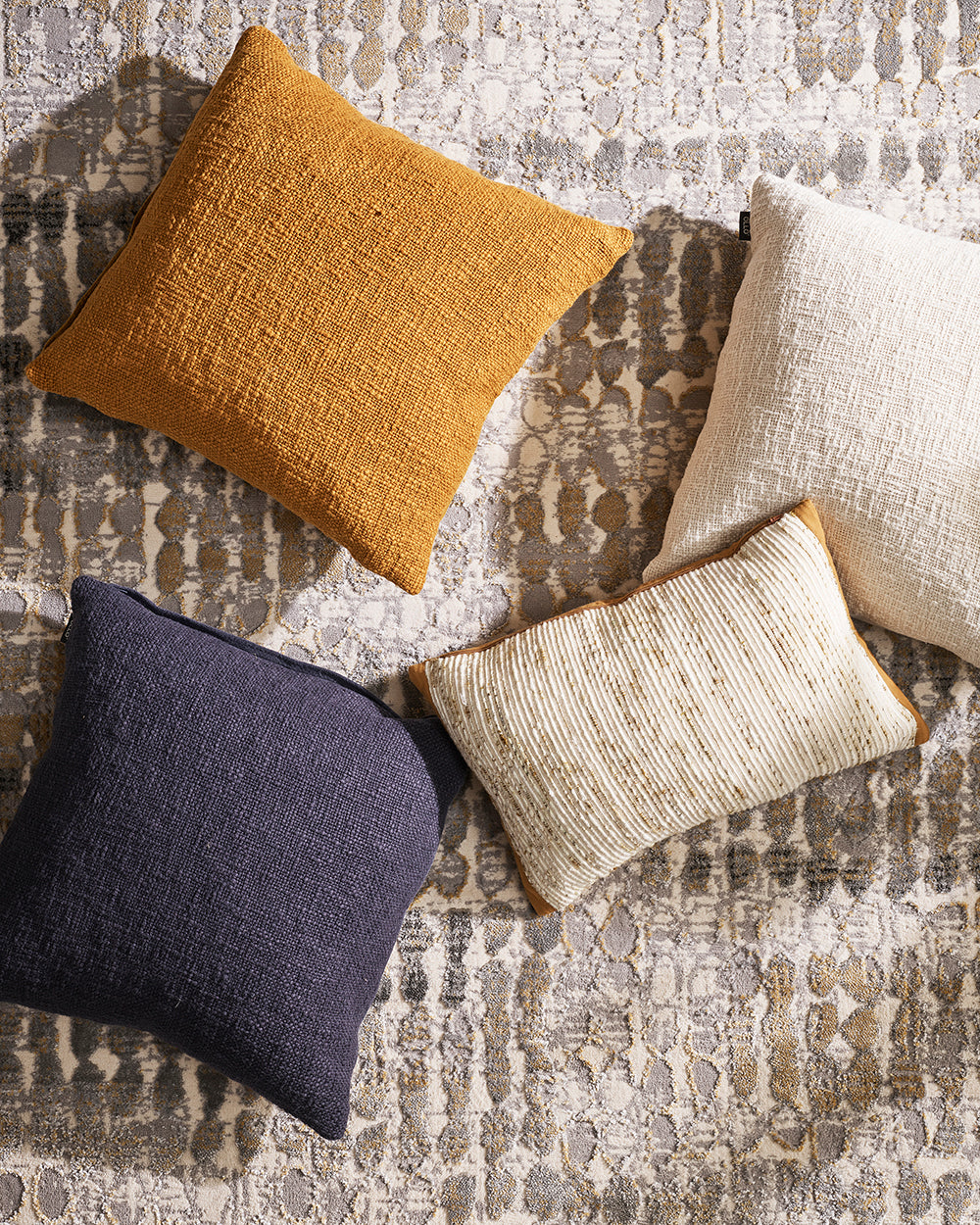 Group of cushions including the Odessa and Milano