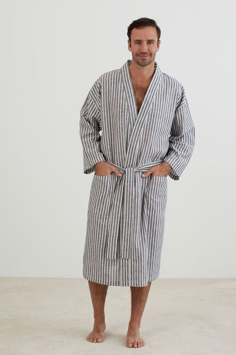 Oliver Men's Classic Cotton Linen Pyjama Set