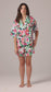 Cleo Linen Pyjama Shirt - Petal Bloom