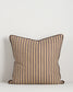 Strato Striped Cotton-Linen Cushion - Baya