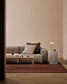Strato Striped Cotton-Linen Cushion - Baya
