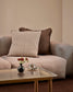 Strato Striped Cotton-Linen Cushion - Baya