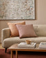 Strato Striped Cotton-Linen Cushion - Baya