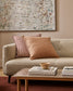 Strato Striped Cotton-Linen Cushion - Baya