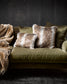 Luxury Imitation Fur Cushion - Striped Elk