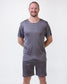 Men's silk pyjamas in grey