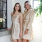 Embroidered Silk Dressing Gown - Carmen Kirstein Designer Sleepwear