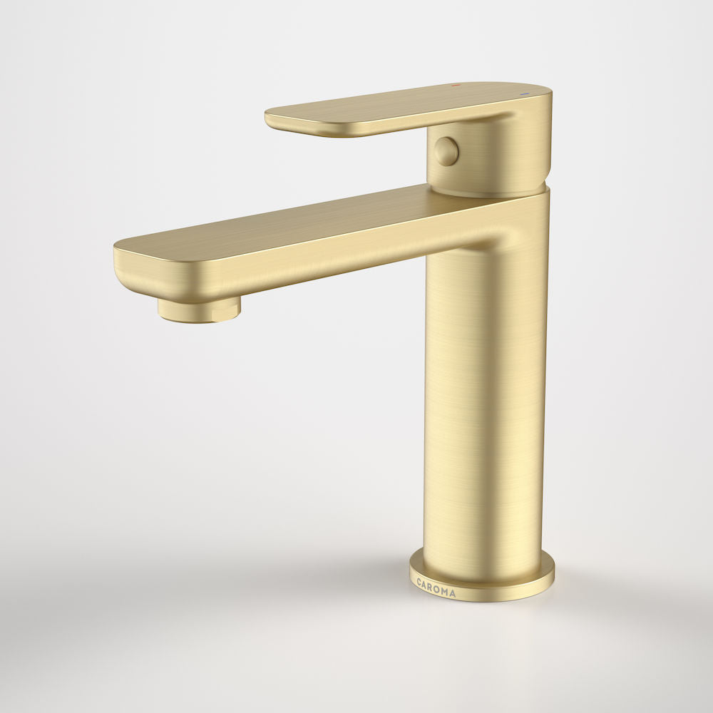 Caroma Luna Basin Mixer Brushed Brass