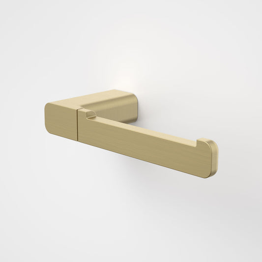 Caroma Luna Toilet Roll Holder in Brushed Brass - Caroma Luna Bathroom Accessories