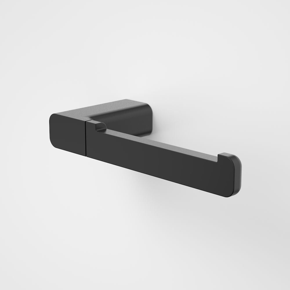 Caroma Luna Toilet Roll Holder in Satin Black - Caroma Luna Bathroom Accessories