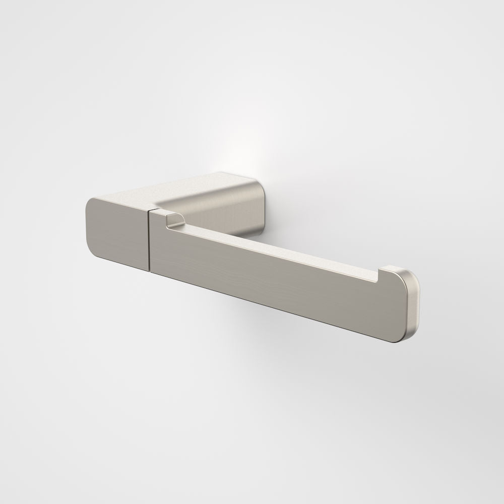 Caroma Luna Toilet Roll Holder in Brushed Nickel - Caroma Luna Bathroom Accessories