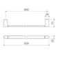  Luna Towel Rail  in Chrome - Caroma Luna technical specifications