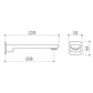 Caroma Luna Wall Basin Bath Spout Chrome