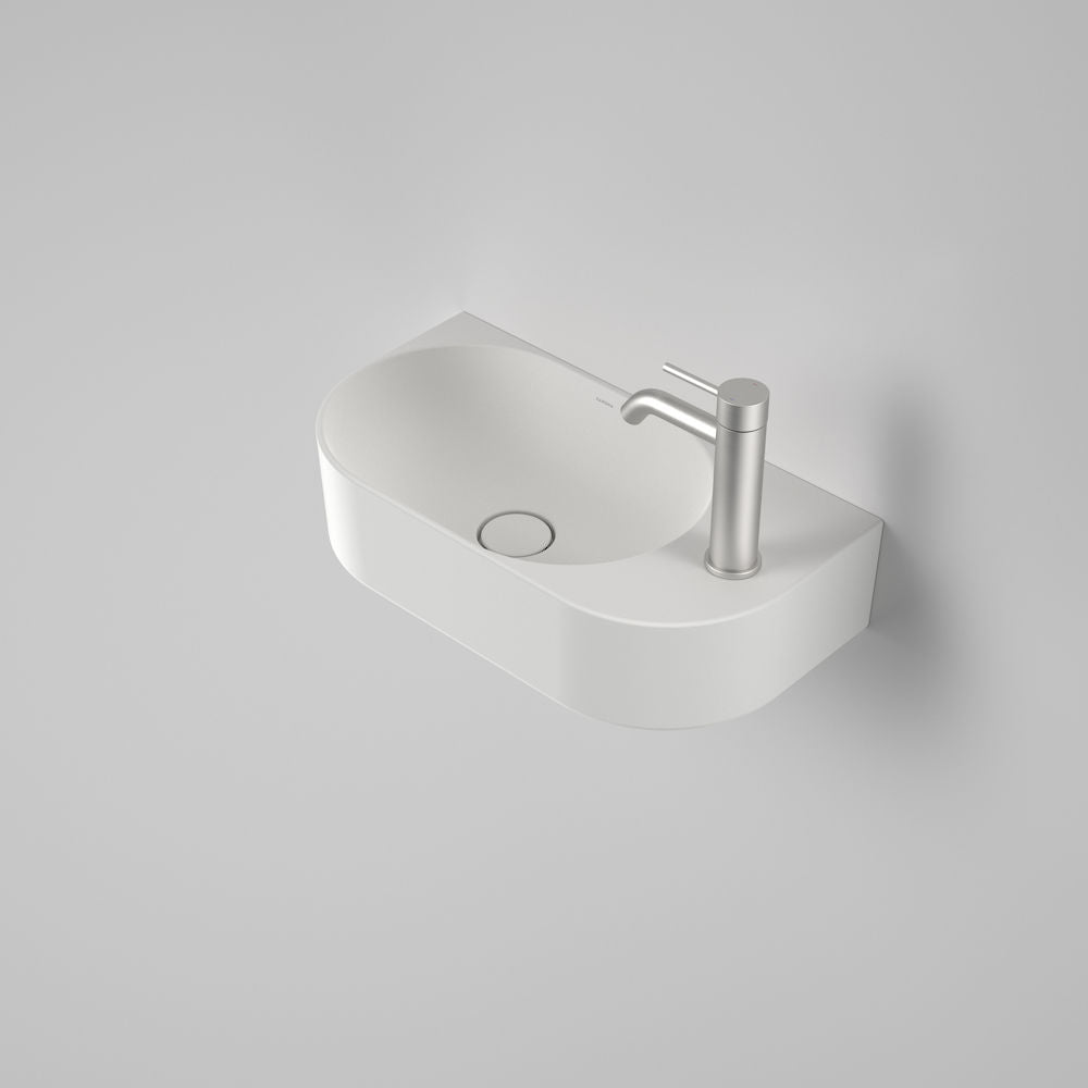 Liano hand wall basin matte white