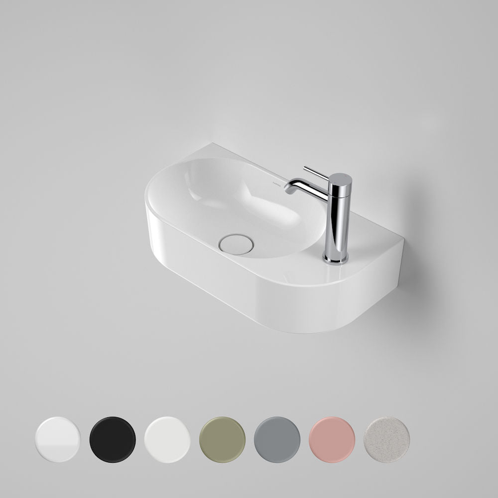 Liano hand wall basin white gloss