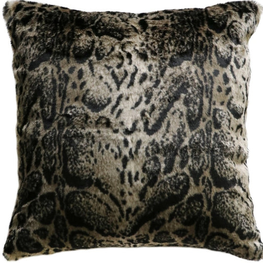 African Leopard imitation fur cushion from Heirloom