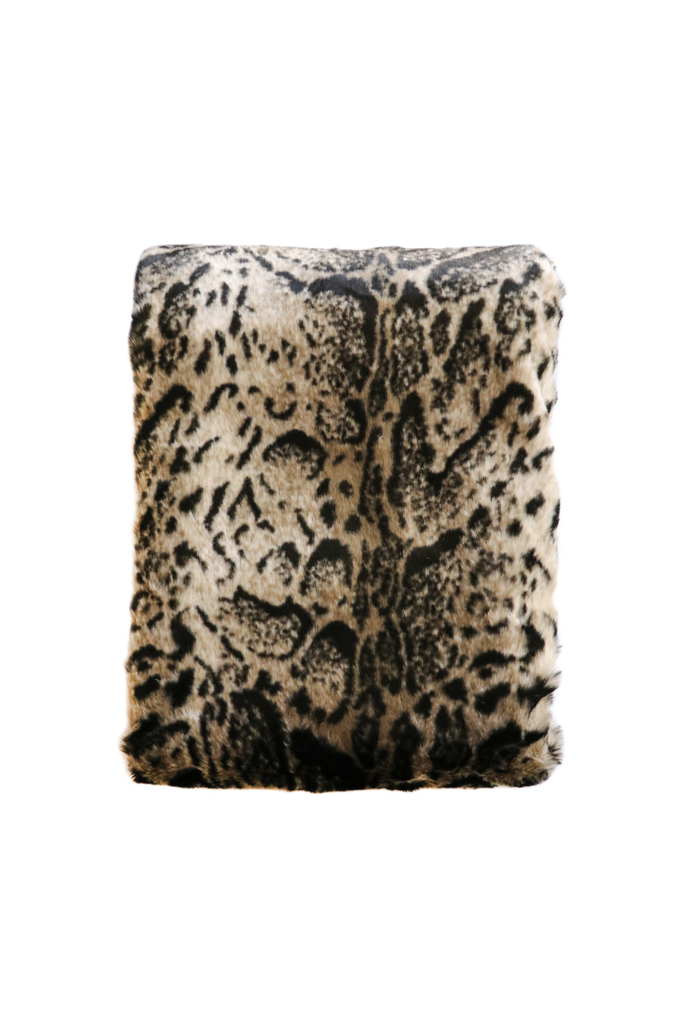 Imitation Faux Fur Throw in African Leopard from Heirloom
