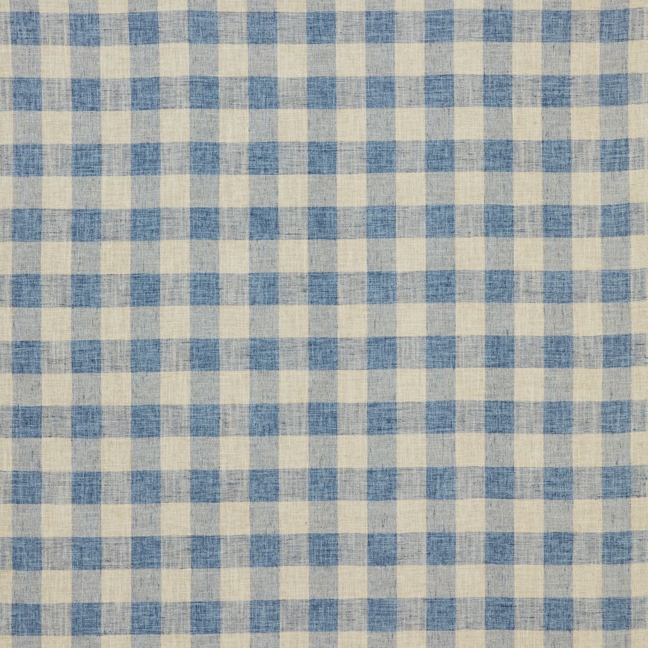 Arlington check Fabric in Cornflower from Warwick Fabric