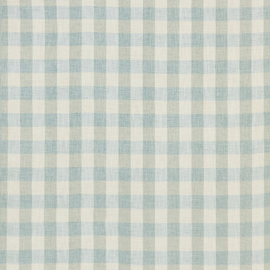 Arlington check Fabric in Duckegg from Warwick Fabric