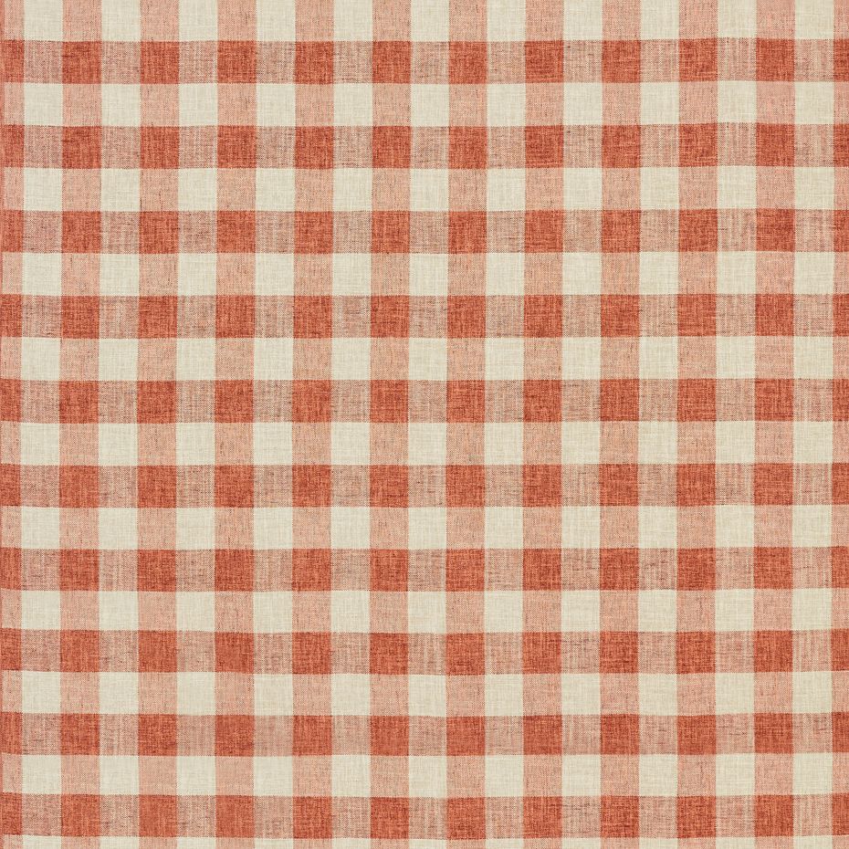 Arlington check Fabric in Paprika from Warwick Fabric