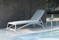 Atlantico sun lounger in white, Nardi outdoor furniture