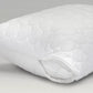 Quilted pillow protector with zip open
