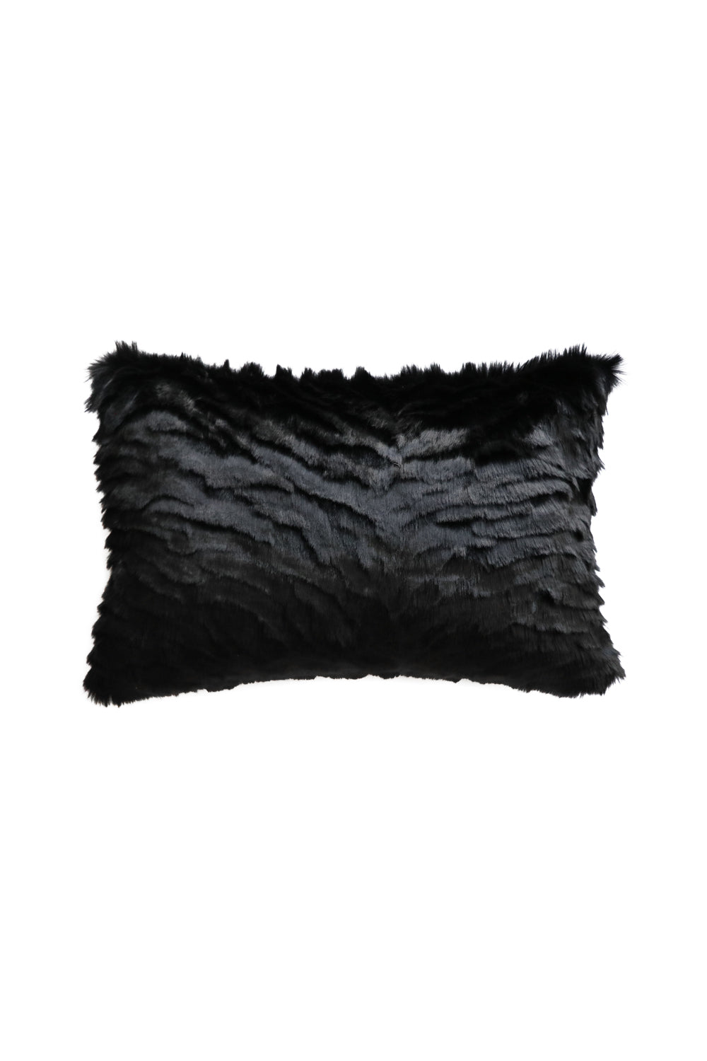 Black Tiger imitation fur cushion from Heirloom