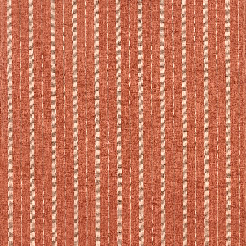 Brixham Arlington Striped Fabric by Warwick Fabrics in Paprika