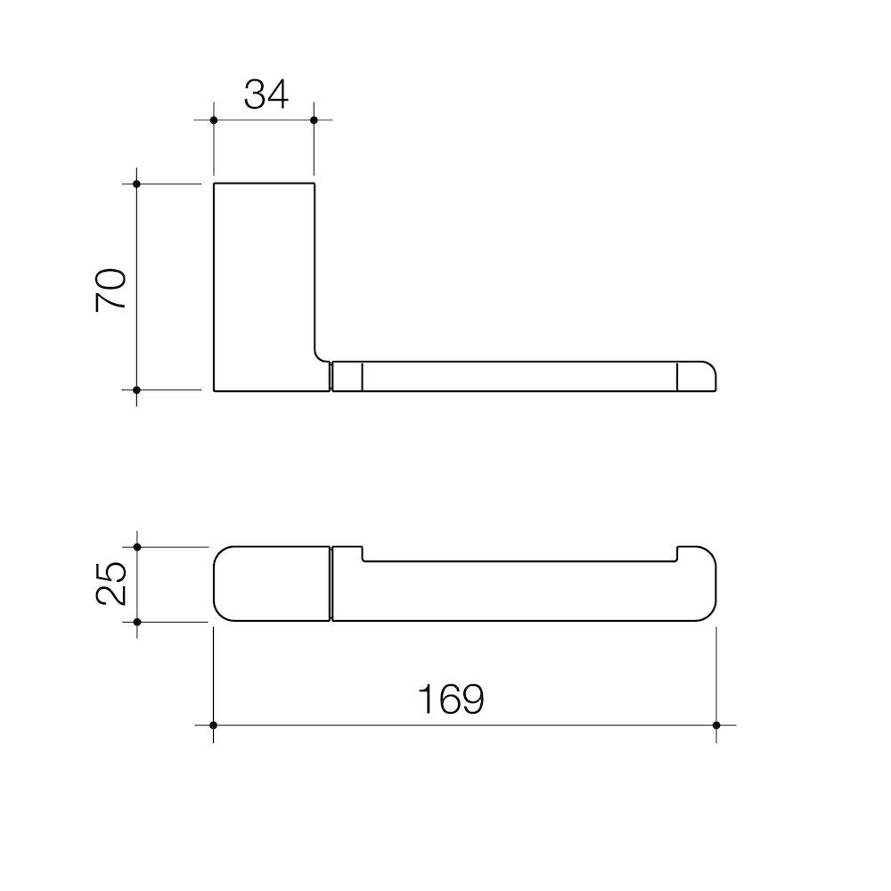 Caroma Luna Toilet Roll Holder measurements spec sheet