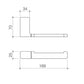 Caroma Luna Toilet Roll Holder measurements spec sheet