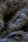 Dark Pheasant imitation faux fur cushion