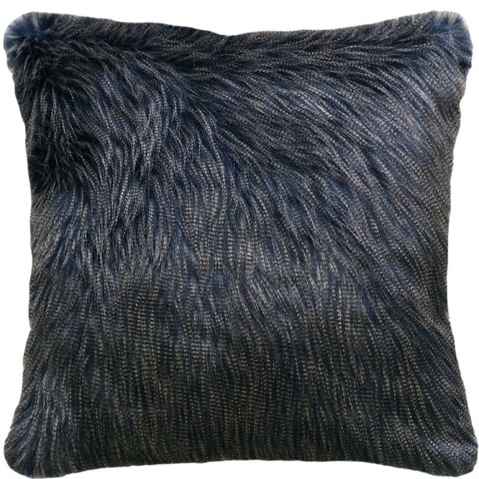Dark Pheasant imitation faux fur cushion
