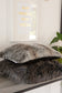 Dark Pheasant imitation faux fur cushion