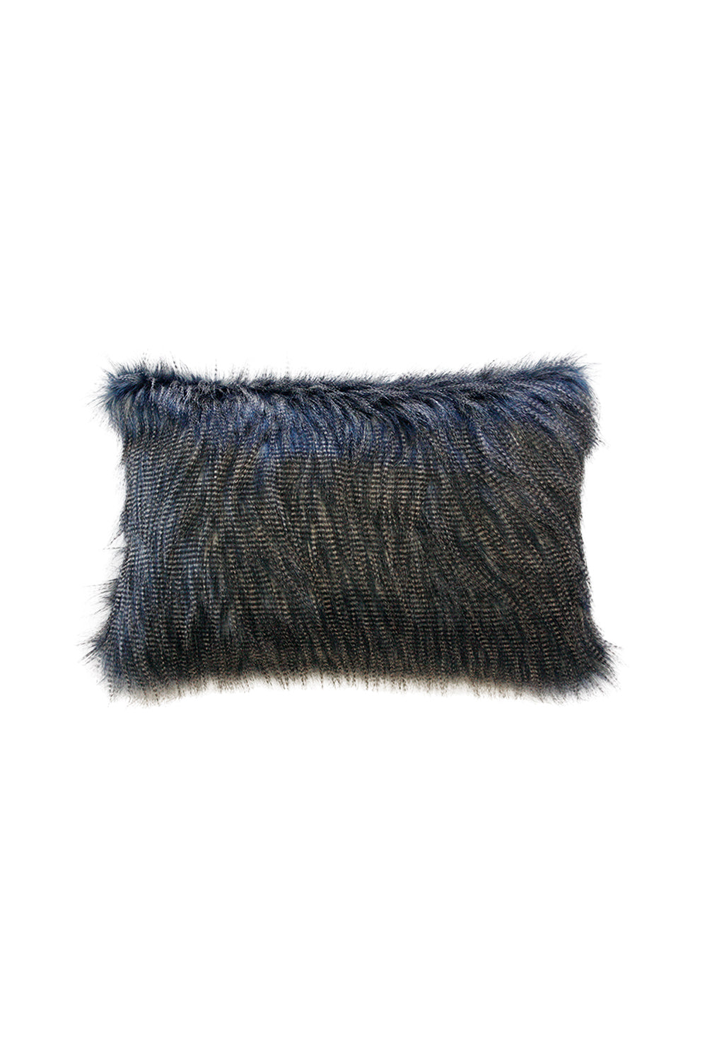 Dark Pheasant imitation faux fur cushion