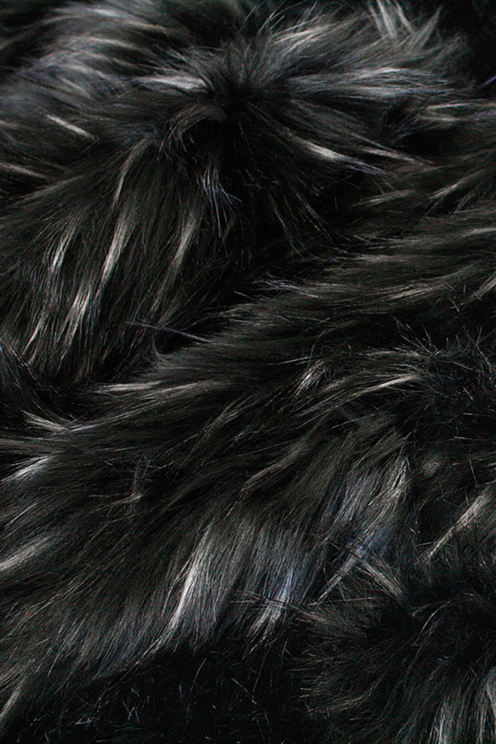 Ebony Plume imitation faux fur cushion